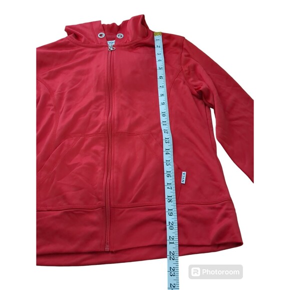 NYCE Clothing Co. Women's Bright Red Hooded Jacket Size M.  No String - Picture 4 of 11